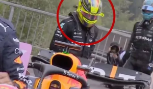 Lewis Hamilton a fost surprins de cameră spionând mașina lui Max Verstappen la Marele Premiu al Belgiei