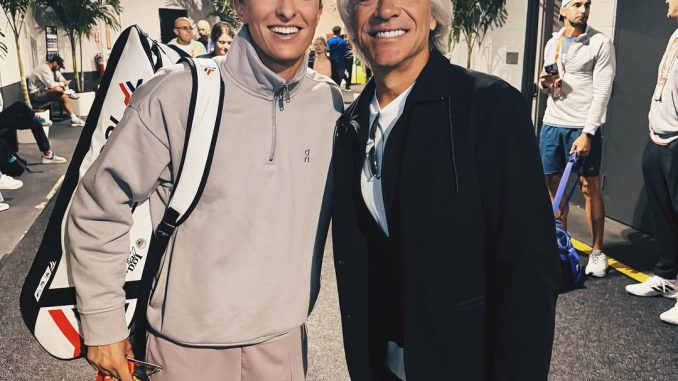 Iga Swiatek cu Jon Bon Jovi la Miami Open 2026